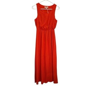 YA Los Angeles NWT Orange Sleeveless Maxi Dress Size S